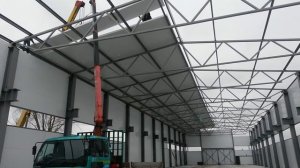 Монтаж кровельных сэндвич-панелей