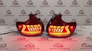 Задние фонари Lada X-Ray в стиле Audi бегущие повторотники