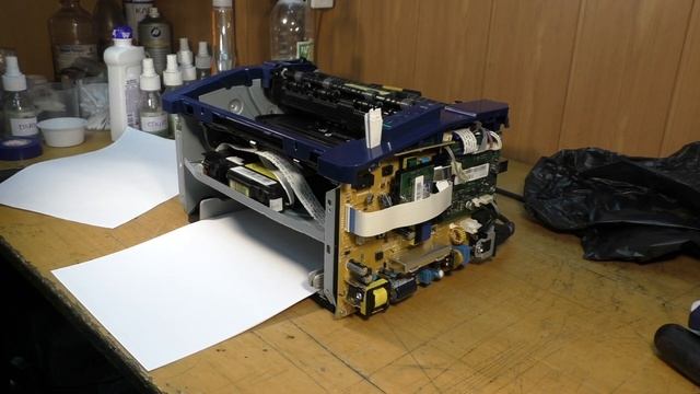 Xerox Phaser 3020 — неисправность блока лазера, печать белых листов смотреть онлайн