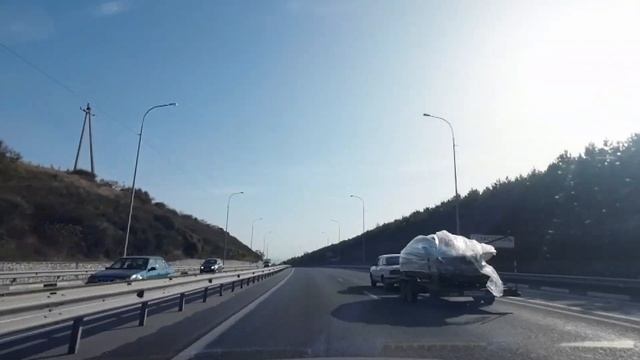 Дорога с Фиолента в село Хмельницкое, Заброшенный чоргуньский мост акведук XIX века Ускорено смотреть онлайн