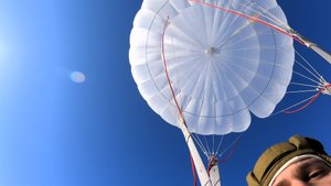 Прыжки с парашютом Д-10, высота 800м, а/д Волосово МГАК ДОСААФ 5 февраля 2022г (6й, 7й и 8й прыжки)