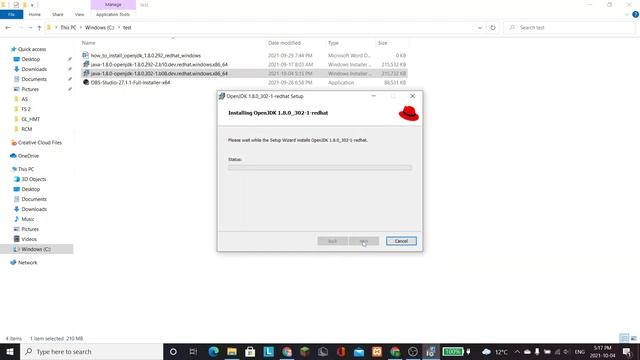 How to install redhat java-1.8.0-openjdk-1.8.0.302-1
