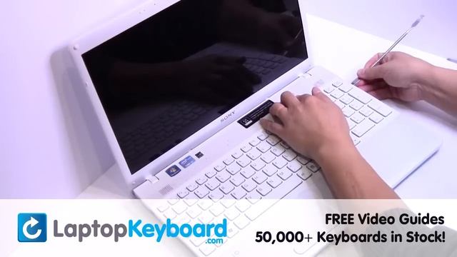 Sony Vaio VPCEH Keyboard Installation Replacement Guide - Laptop Remove Replace Install