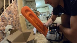 Купили Бензопилу Stihl MS 310. Распаковка