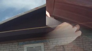 Зашивка фронтона дачного домика