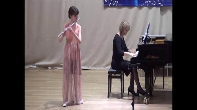 Ф.Пуленк "Соната для флейты и фортепиано" 2,3 ч Б. Годар "Вальс" флейта: Корякина М. -12 лет смотреть онлайн