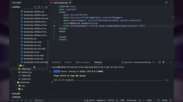 Descargar Bootstrap e implementarlo en Laravel de forma manual смотреть онлайн