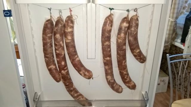 Домашняя сыровяленая колбаса