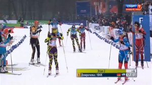 Биатлон. Гонка чемпионов в Москве 2012. Смешанная эстафета