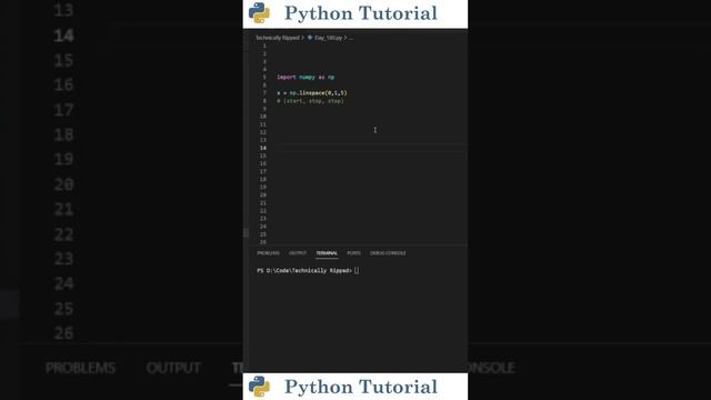 Numpy's Linspace Function | Python Tutorial