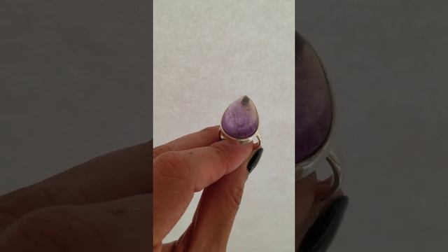 Ametrine Silver Ring Size 8