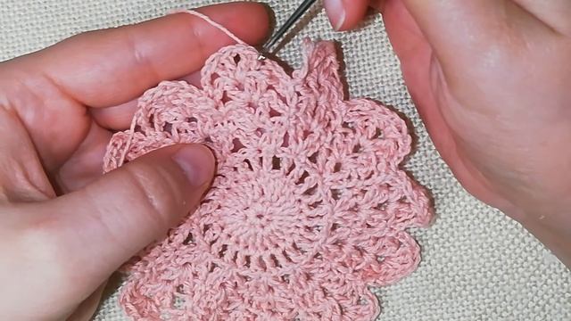 Ажурная салфетка крючком. Схема для Ловца снов- мастер класс