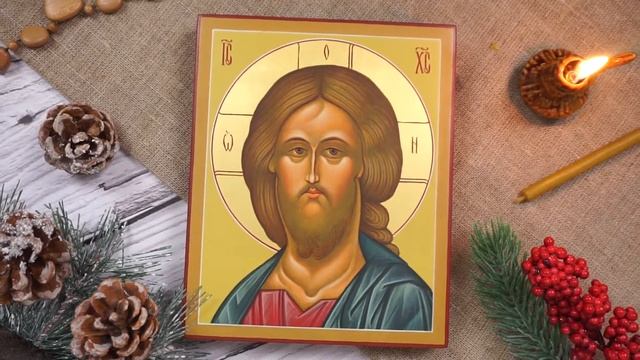 Рукописная икона Господь Вседержитель