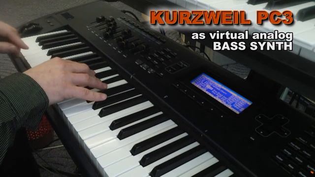 KURZWEIL PC3 as virtual ANALOG BASS SYNTH смотреть онлайн