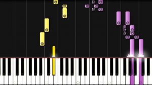 Salut - Joe Dassin - SLOW Piano Tutorial