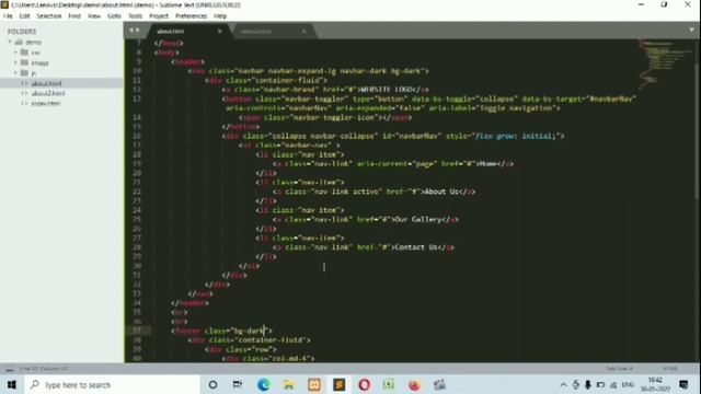 About us page in bootstrap 5