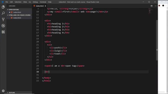 HTML & CSS Crash Course Tutorial #2 - HTML Basics