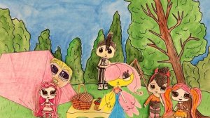 БУМАЖНЫЕ КУКЛЫ ЛОЛ И СЮРПРИЗ В ЛЕСУ