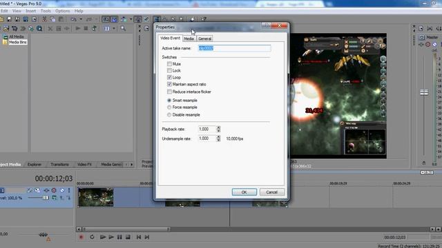 Sony Vegas Pro 9 как растянуть видео картинку на весь экран
