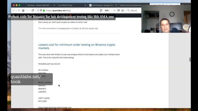 Python code for Binance for bot development testing like this SMA one смотреть онлайн
