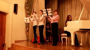 П.И.Чайковский, "Щелкунчик", танец феи Драже, трио флейт