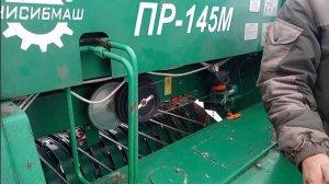 Пресс-подборщика ПР-145М завода УНИСИБМАШ. Челноков Анатолий, Тюменская область, 2023 год