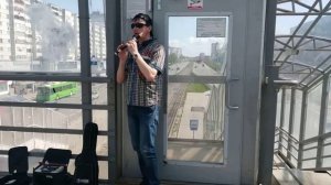 В. Цой - Когда твоя девушка больна - флейта с микрофоном и голосом #блокфлейтасмикрофоном