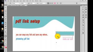 How to add link in PDF with Photoshop CC