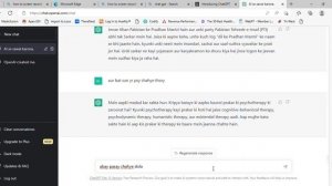 First Experience with Chat GPT Urdu and Hindi