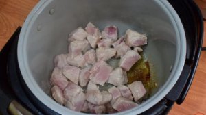 Капуста с мясом тушеная в мультиварке