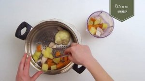 БЛЕНДЕР iCOOK. ГОТОВИМ ДЕТСКОЕ ПЮРЕ ИЗ КРОЛИКА И ЦВЕТНОЙ КАПУСТЫ.