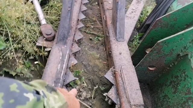 Самодельный Крокодил. Корчевка деревьев.