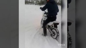 Разогрели пидбайк