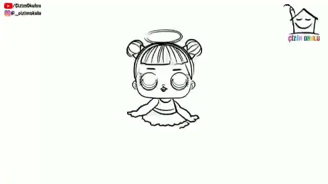Рисуем куклу L.O.L. L.O.L. kuklasının şəkilini çəkirik. смотреть онлайн