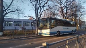 Автобус маршрутом №117 Калининград - Мамоново. Въезд в закатный городок!!