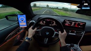 2024 BMW M8 Competition // 311KMH - 193MPH REVIEW on AUTOBAHN