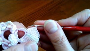 МК по вязанию цветка в тунисской технике для ирландского кружева. Irish Crochet & Tunisian Crochet.