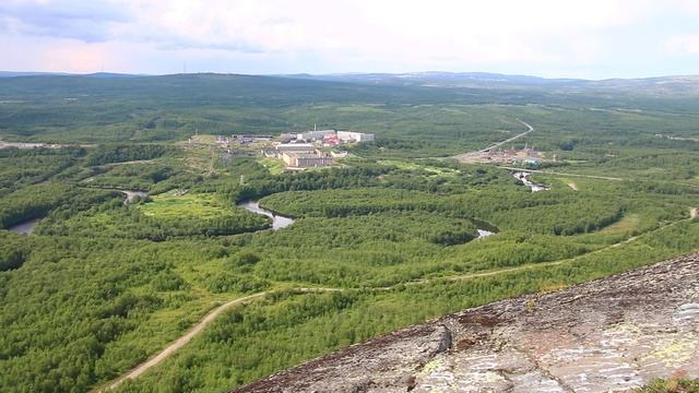 Вид с Генеральской сопки ( Корзуново, Луостари) смотреть онлайн