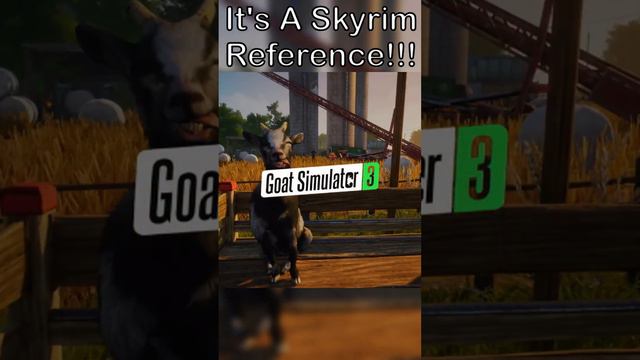 Goat Simulator 3 Skyrim Opening Easter Egg