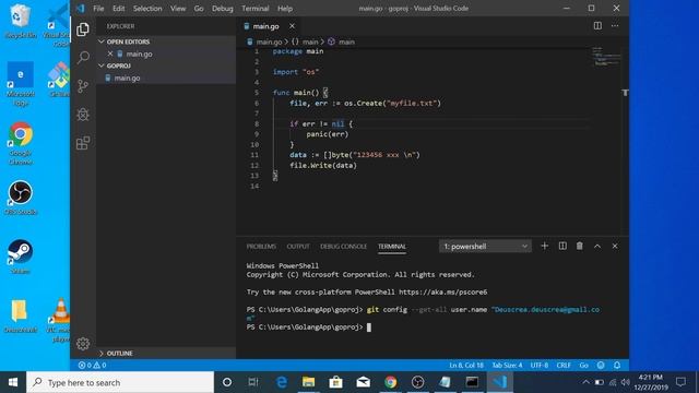 golang001 github vscode setup golang 2019 12 27 смотреть онлайн