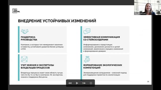 Вебинар You Social "Экологизация бизнес-процессов" смотреть онлайн