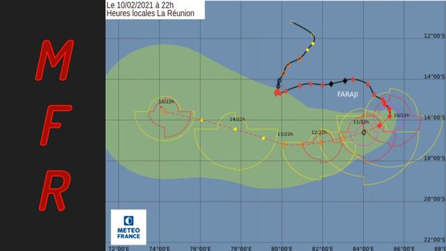 Tropical Cyclone Faraji - Update 1 (18:00 UTC, February 10, 2021) смотреть онлайн