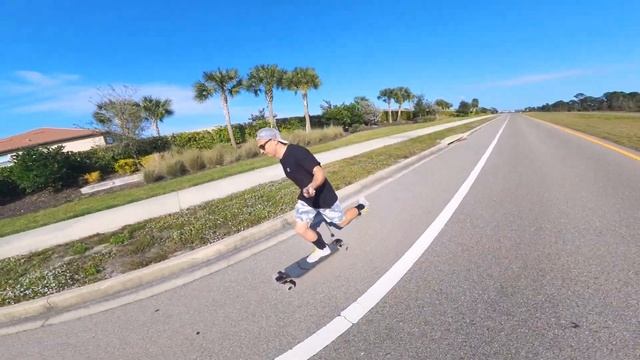 Testing Insta360 X3 windproof mic wind muffs longboarding gusty Florida day