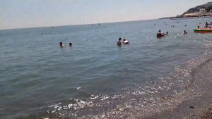 Пляж пансионата "Демерджи" и городской пляж Алушты