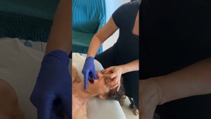 Проработка черепных швов в положении лёжа.Восстановление подвижности костей лицевого черепа.