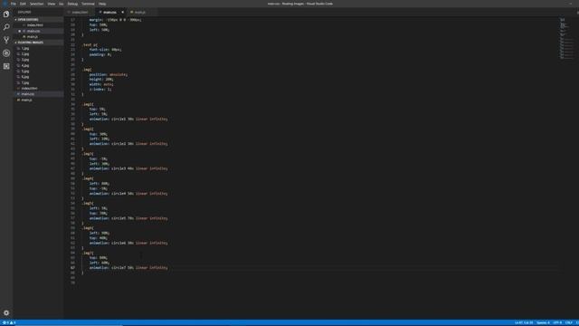 Floating Images Animation  | Awwwards | HTML, CSS & JavaScript | GSAP | SpeedCode