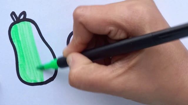 Сурет салу жемістер. How to draw fruits. Bolalar uchun meva rasm chizish