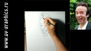 Шарж карандашом по фотографии