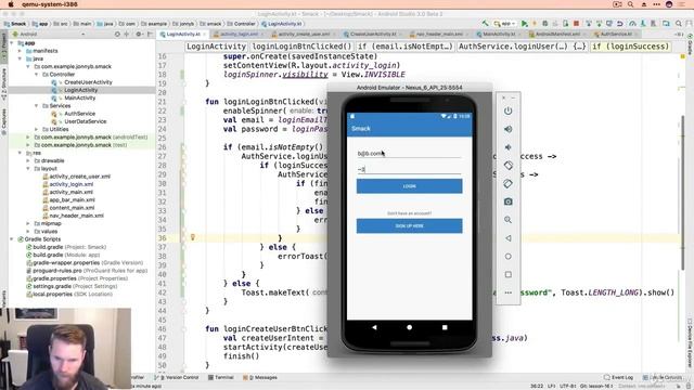 Learn Kotlin from the masters: Class 73's Polishing up the Login Activity  + Kotlin class tutorial