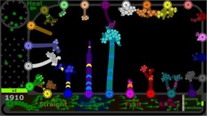 Growing Tree Battle 4 - 24 Color Battle Royale - in Algodoo